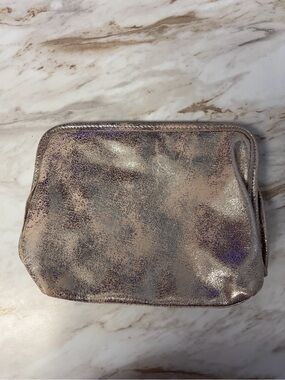 Hobo Metallic Taupe Cosmetic Pouch